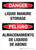 Danger: Liquid Manure Storage Bilingual Spanish Portrait - Wall Sign