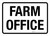 Farm Office White Landscape - Wall Sign