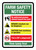 Farm Safety Notice Think Safety First Portrait - Wall Sign