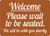 Welcome - Please Wait To Be Seated - We Will Be With You Shortly Brown Landscape - Wall Sign