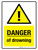 Danger Of Drowning Hazard Triangle Portrait - Wall Sign