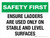Safety First: Ensure Ladders Are Used Only On Stable And Level Surfaces Landscape - Wall Sign