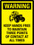 Warning: Keep Hands Free To Maintain Three Points Of Contact At All Times Portrait - Wall Sign