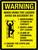 Warning: When Using The Ladder Avoid An Accident By 4 Steps Portrait - Wall Sign