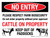 No Entry - Please Respect Farm Biosecurity Landscape - Wall Sign