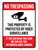 No Trespassing: This Property Is Protected By Video Surveillance Portrait - Wall Sign