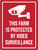 This Farm Is Protected By Video Surveillance Red with Icon Portrait - Wall Sign