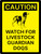 Caution: Watch For Livestock Guardian Dogs Portrait - Wall Sign