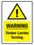 Warning: Timber Lorries Turning Portrait - Wall Sign