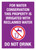 For Water Conservation This Property Is Irrigated With Reclaimed Water - Do Not Drink Portrait - Wall Sign