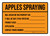 Apples Spraying Landscape - Wall Sign