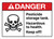 Danger: ANSI Pesticide Storage Tank Landscape - Wall Sign