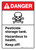 Danger: ANSI Pesticide Storage Tank Portrait - Wall Sign