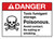 Danger: ANSI Toxic Fumigant Storage Poisonous Avoid Contact Landscape - Wall Sign