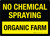 No Chemical Spraying Organic Farm Landscape - Wall Sign