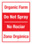 Organic Farm - Do Not Spray - Bilingual Spanish Portrait - Wall Sign