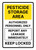Pesticide Storage Area Authorized Personnel Only Report Any Leakage Immediately Portrait - Wall Sign