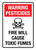 Warning Pesticides: Fire Will Cause Toxic Fumes Portrait - Wall Sign