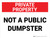 Private Property: Not a Public Dumpster Landscape - Wall Sign