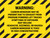 Warning: Carbon Monoxide Exhaust From Propane Powered Lift Trucks with Hazard Lines Landscape - Wall Sign