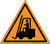 Forklift Icon Orange Yield - Floor Sign
