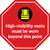 High Visibility Vests Must be Worn Red Stop Sign - Floor Sign