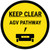 Keep Clear AGV Pathway Yellow with Icon Circular - Floor Sign