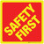 Safety First Yellow/Red Diamond - Floor Sign