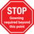 STOP: Gowning Required Beyond This Point Stop Sign - Floor Sign