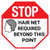 STOP: Hair Net Required Beyond This Point with Icon Stop Sign - Floor Sign