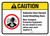 Caution: ANSI Asbestos Dust Hazard Avoid Breathing Dust Wear Protectice Equipment Landscape - Wall Sign