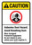 Caution: ANSI Asbestos Dust Hazard Avoid Breathing Dust Wear Protectice Equipment Portrait - Wall Sign