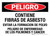 Danger: Contains Asbestos Fibers - Avoid Creating Dust Spanish Landscape - Wall Sign
