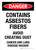 Danger: Contains Asbestos Fibers Avoid Creating Dust Cancer And Lung Disease Hazard Portrait - Wall Sign