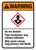 Warning: ANSI Do Not Disturb Pipe Insulations - May Contain Asbestos Portrait - Wall Sign