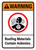 Warning: ANSI Roofing Materials Contain Asbestos with Icon Portrait - Wall Sign