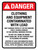 Danger: ANSI Clothing And Equipment Contaminated With Lead May Damage Fertility Or The Unborn Child Portrait - Wall Sign