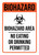 Biohazard: Biohazard Area No Eating Or Drinking Permitted Portrait - Wall Sign