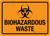 Biohazardous Waste with Icon Landscape - Wall Sign