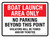 Boat Launch Area Only: No Parking Beyond This Point - Violators Will Be Towed/Ticketed Landscape - Wall Sign
