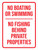 No Boating Or Swimming - No Fishing Behind Private Properties Portrait - Wall Sign