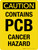 Caution: Contains PCB Cancer Hazard Portrait - Wall Sign