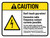 Caution: ANSI Don't Touch Guy Wires Excessive Radio Frequency Contact Currents Possible Landscape - Wall Sign