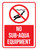 No Sub-Aqua Equipment with Icon Portrait - Wall Sign