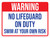 Warning: No Lifeguard On Duty - Swim At Your Own Risk Landscape - Wall Sign