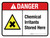 Danger: Chemical Irritants Stored Here Landscape ANSI - Wall Sign