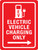 Electric Vehicle Charging Only (Right Arrow) Portrait - Wall Sign