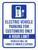 Electric Vehicle Parking For Customers Only - 4 Hour Limit Portrait - Wall Sign