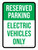 Reserved Parking: Electric Vehicles Only Portrait - Wall Sign