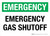 Emergency: Emergency Gas Shutoff Landscape - Wall Sign